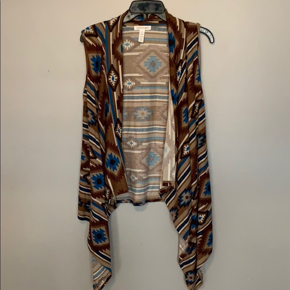 Brown western style sleeveless cover